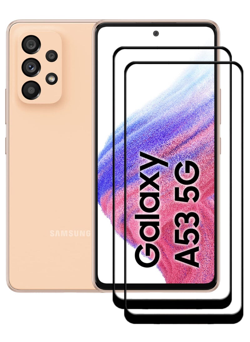 ACLIX 2 Pieces Antistatic ESD Dustproof Premium Quality High Definition Tempered Glass Screen Protector Designed For Samsung Galaxy A53 5G - Image 1