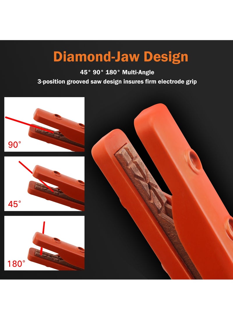 KSEIBI Electrode Holder with American Pattern 300A, Insulated Handle, Electrode Jaw Holding Plier Copper Clamp for Welding Applications, Construction, Fabrication, Automotive Repair and Metalworking.  - Image 5