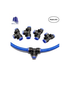 Generic PU Pipe & Fittings Polyurethane | Pneumatic Pipe Push in to Connect Fittings (Tee - Pack of 5, 6mm)  - Image 3