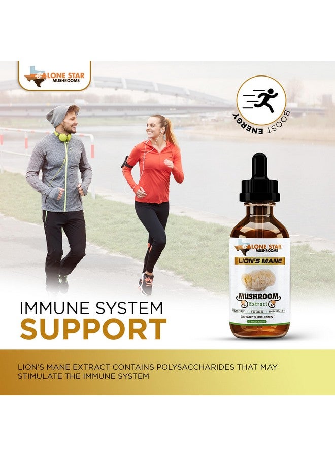 Lone Star Mushrooms Lions Mane Dual Liquid Extract/Tincture | Organic Fruiting Bodies only | Grown in USA | Highly Concentrated | Memory, Focus, Immunity | No Grain/Filler - Image 5