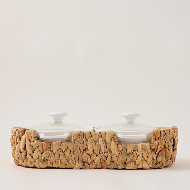 لا ميسا طبق تقديم مزدوج مع سخّان - Image 2