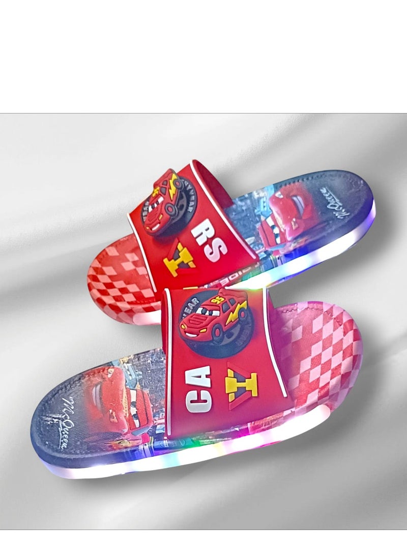 Generic Slippers Colorful and Vibrant Design with Soft Sole - for kids - Size 34-35 