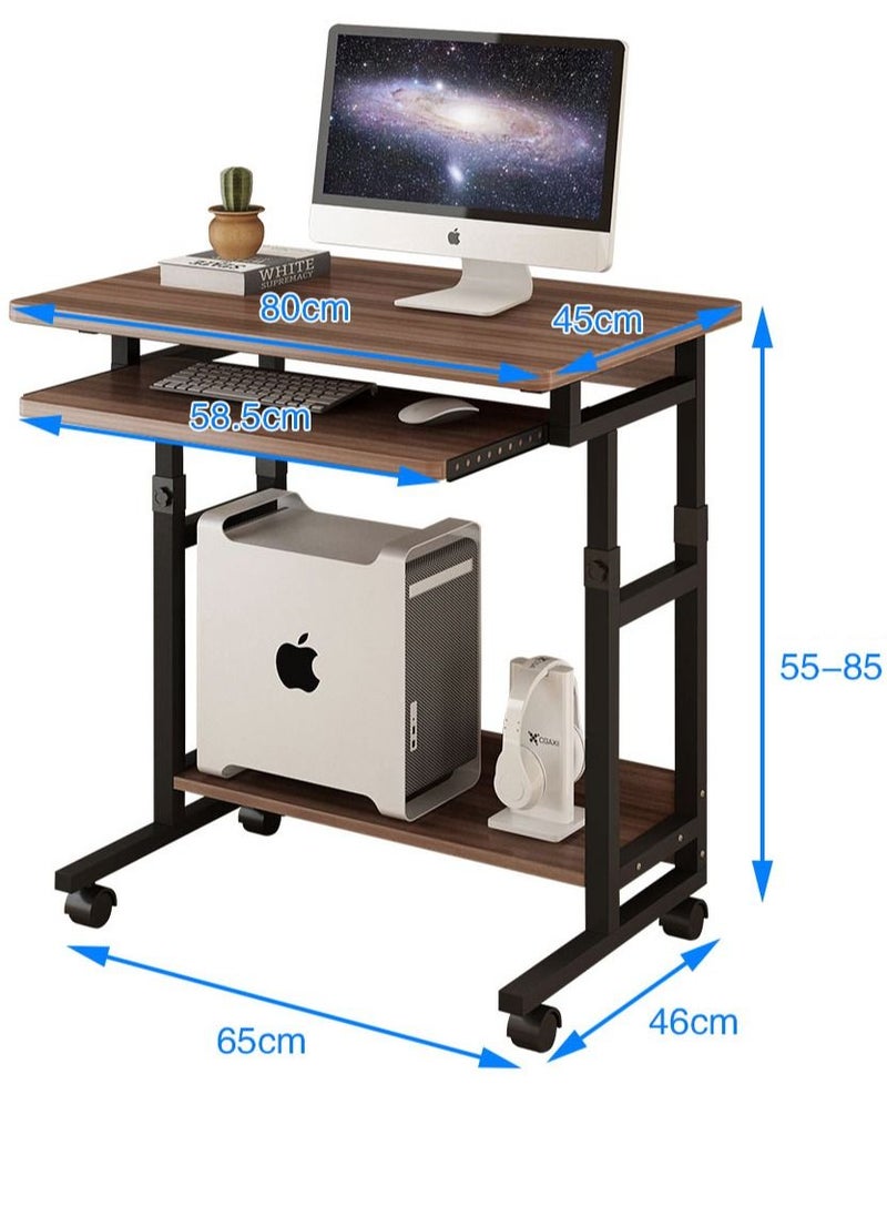 Generic Portable Desk for Sofa and Bed, Height Adjustable Standing Rolling Laptop Table  - Image 2