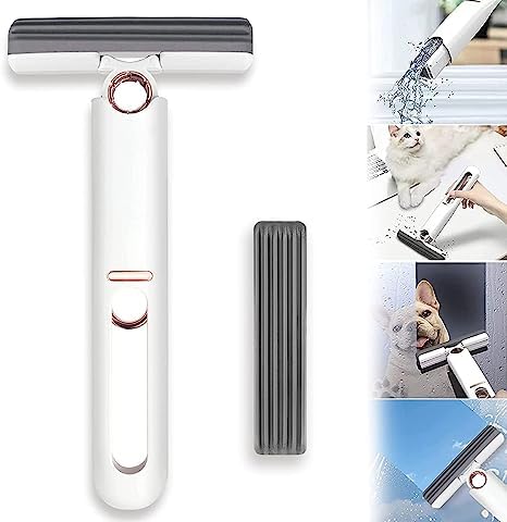 QUALIZA Portable Mini Sponge Mop Household Desktop Glass Cleaning Mop Bathroom Crevice Absorbent Mop HandsFree Lazy Replaceable Mop Head - Image 1