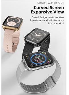 AROAQ 1.96" Curved Screen Smart Watch Men Women OD1 Smartwatch Sport Fitness Bracelet Waterproof Wrist Watches Men's Wristwatch Clock  - Image 4