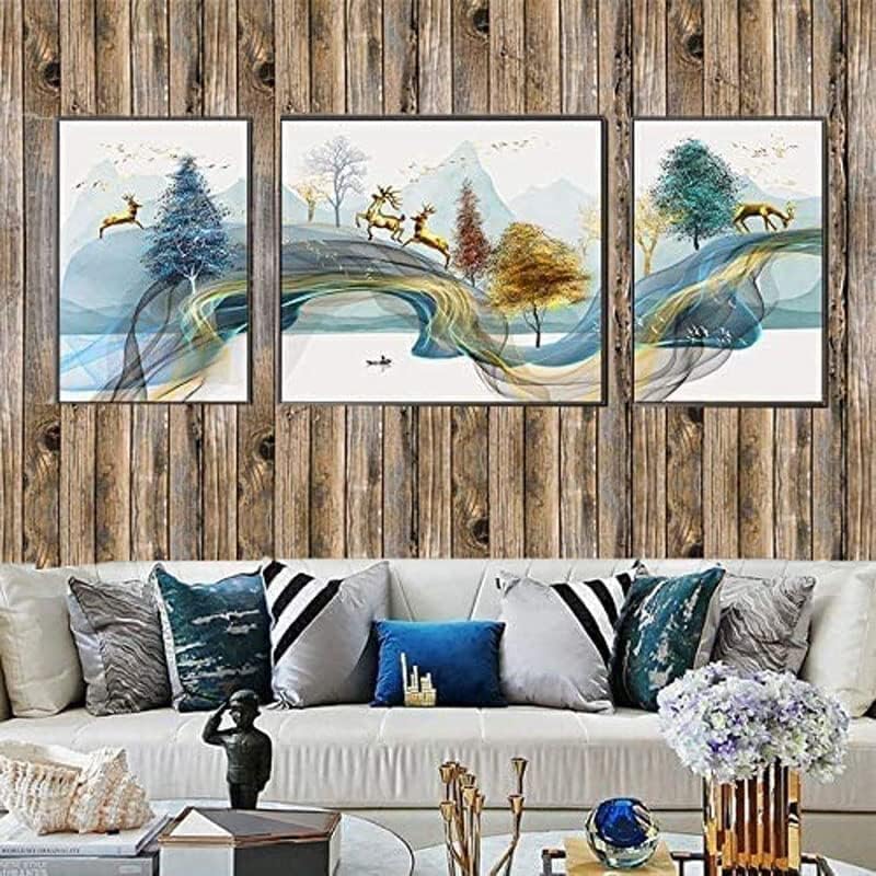 BPA Distressed Wood Contact Paper - Self-Adhesive Wallpaper - Image 2