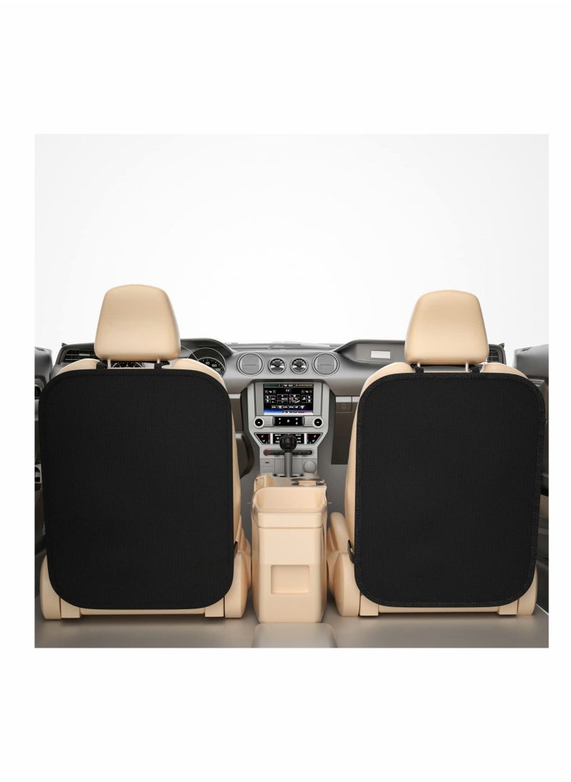 Generic - 2 Pack Back Seat Protector for Kids Premium Oxford Fabric Car Kick Mats Best Waterproof Protection Car from Dirt Mud Scratches Extra Large Car Seat Protector Back of Driver Seat - Image 1