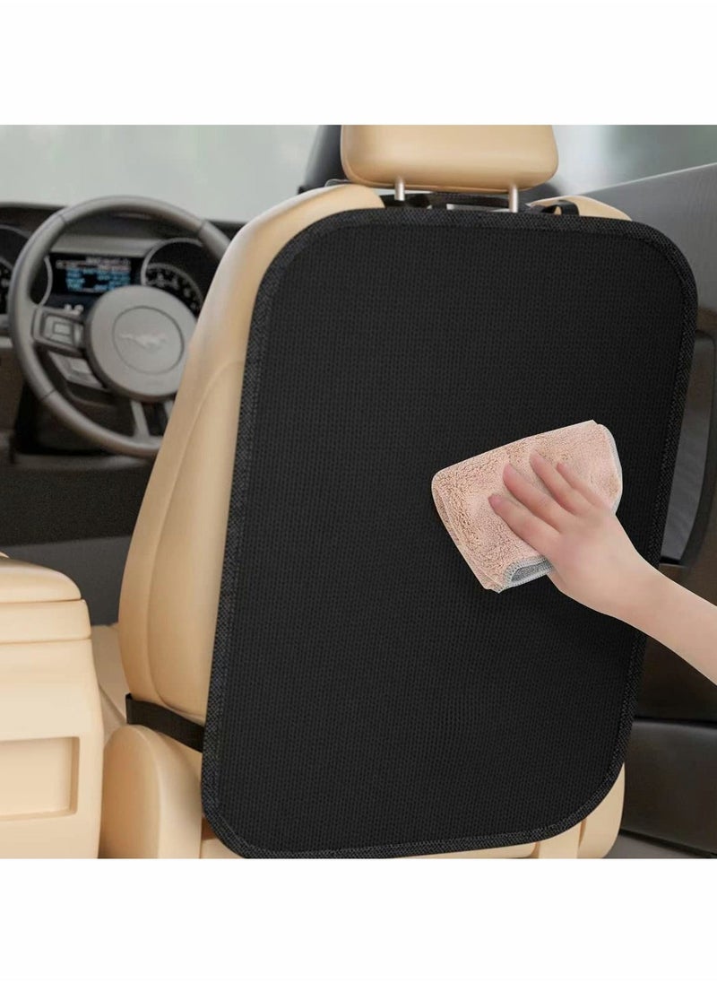 Generic - 2 Pack Back Seat Protector for Kids Premium Oxford Fabric Car Kick Mats Best Waterproof Protection Car from Dirt Mud Scratches Extra Large Car Seat Protector Back of Driver Seat - Image 1