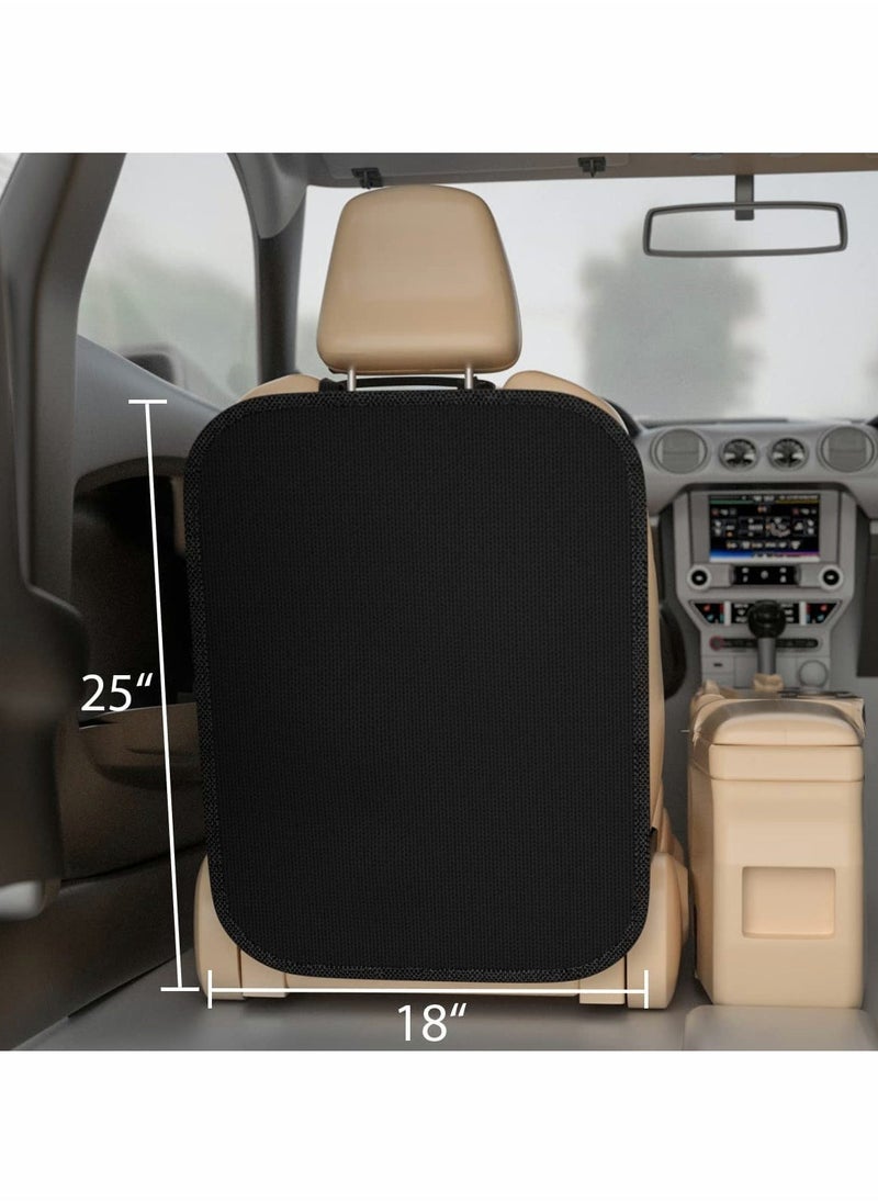 Generic - 2 Pack Back Seat Protector for Kids Premium Oxford Fabric Car Kick Mats Best Waterproof Protection Car from Dirt Mud Scratches Extra Large Car Seat Protector Back of Driver Seat - Image 1