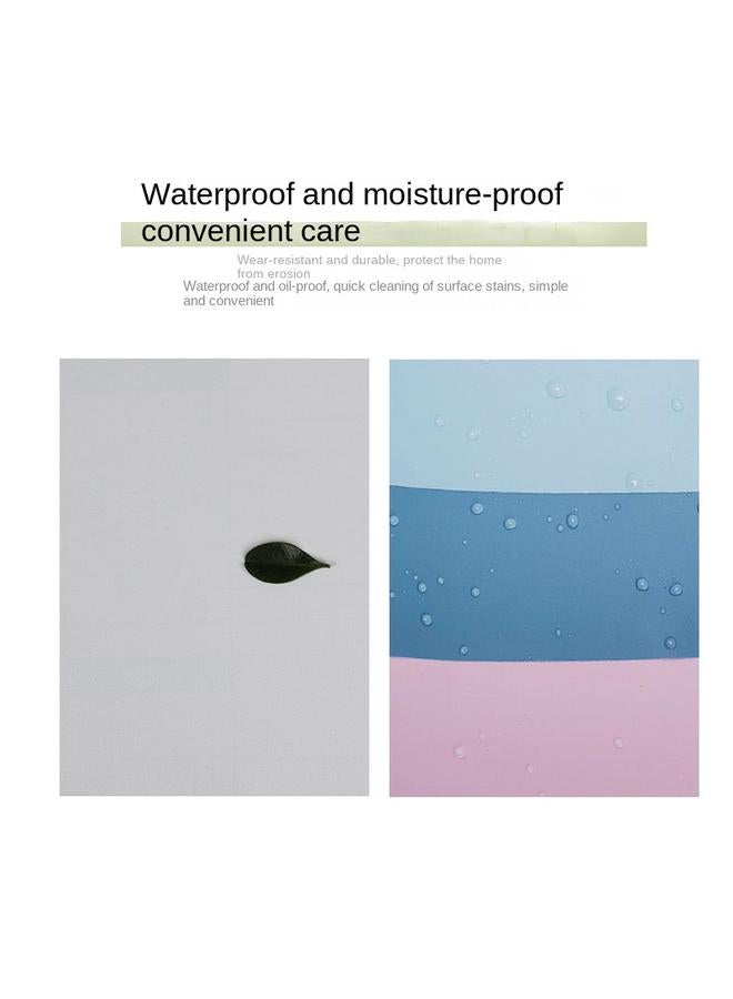 الأزرق جي دبليو ورق جدران ذاتي اللصق بالألوان الصلبة غرفة نوم مقاومة للماء - Image 4