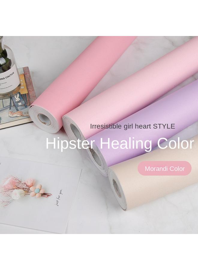 الأزرق جي دبليو ورق جدران ذاتي اللصق بالألوان الصلبة غرفة نوم مقاومة للماء - Image 2