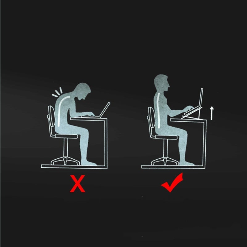 حامل لابتوب خشبي محمول وعمومي يناسب استخدامه على مكتب المكتب المنزلي - Image 5