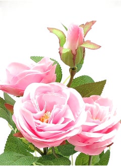 FEJKA Pink Artificial Fowers In a Black Plastic Pot,  - Image 4
