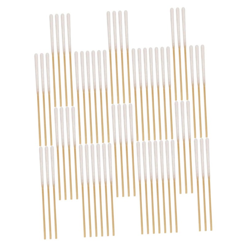 60 قطعة من أعواد القطن الطويلة للمكياج وتنظيف الأذن، أعواد قطنية ناعمة تستخدم لمرة واحدة - Image 2