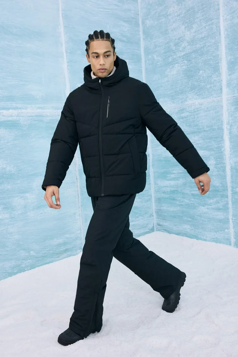 ديفاكتو Defactofit Regular Fit Hooded Winter Waterproof Jacket