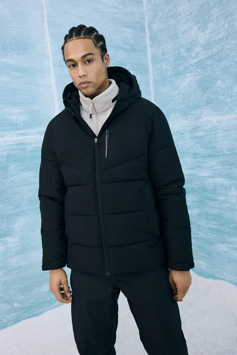 ديفاكتو Defactofit Regular Fit Hooded Winter Waterproof Jacket