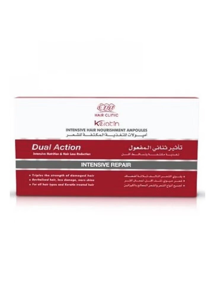 Eva e Keratin Intensive Hair Nourishment Ampoules White 120grams
