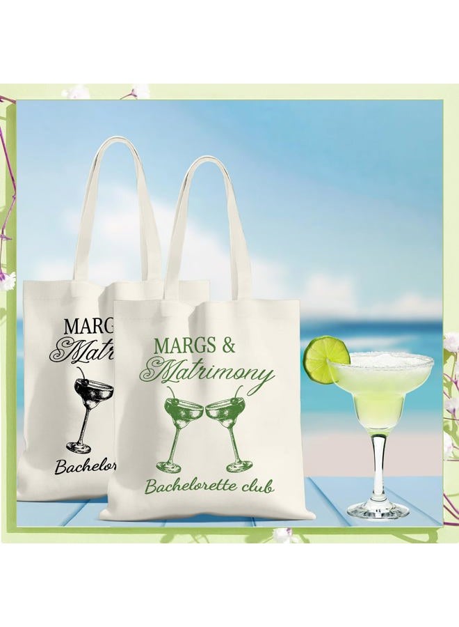 Jiytivity 12 Pcs Bachelorette Bags Bridesmaid Tote Bags Bridesmaid Gift Bag Bridal Shower for Wedding Beach Coastal Favor, Cyan, Large - Image 3