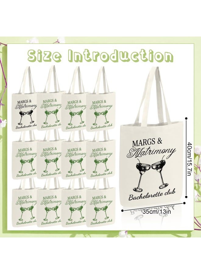 Jiytivity 12 Pcs Bachelorette Bags Bridesmaid Tote Bags Bridesmaid Gift Bag Bridal Shower for Wedding Beach Coastal Favor, Cyan, Large - Image 4