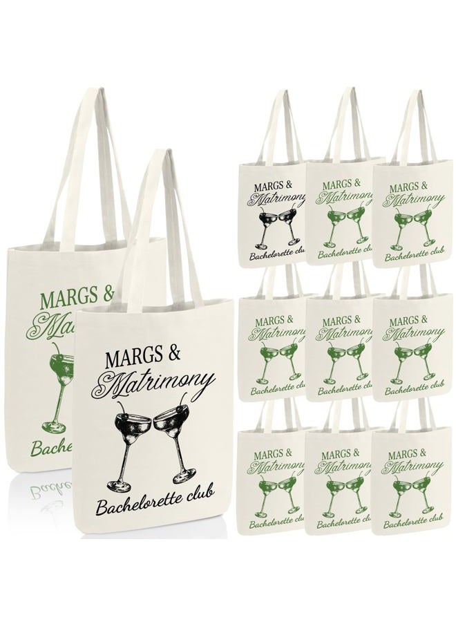 Jiytivity 12 Pcs Bachelorette Bags Bridesmaid Tote Bags Bridesmaid Gift Bag Bridal Shower for Wedding Beach Coastal Favor, Cyan, Large - Image 1