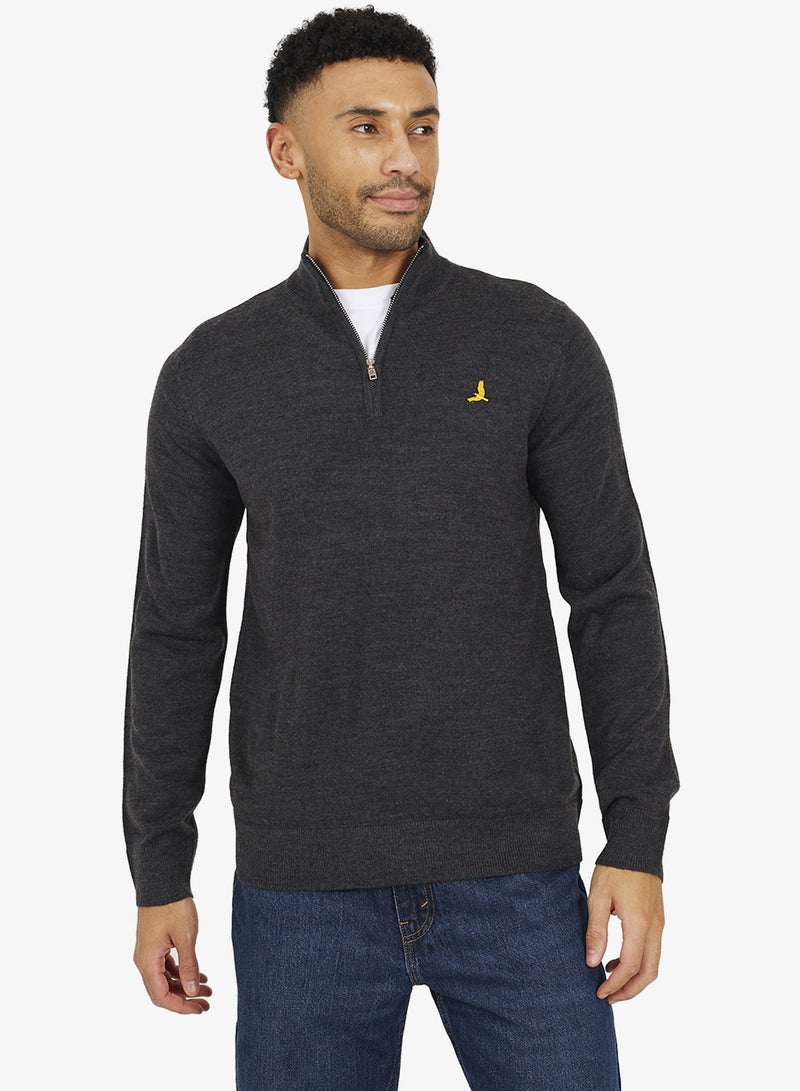 BRAVE SOUL Half Zip Pullover Sweater - Image 1