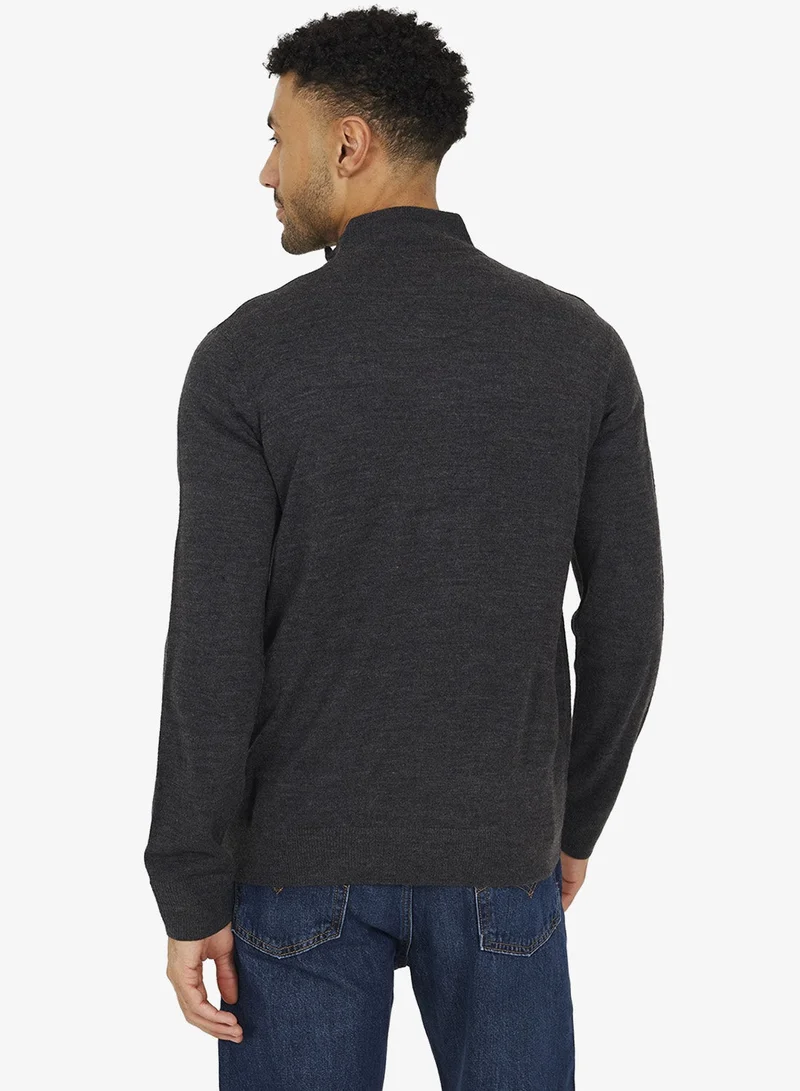 BRAVE SOUL Half Zip Pullover Sweater