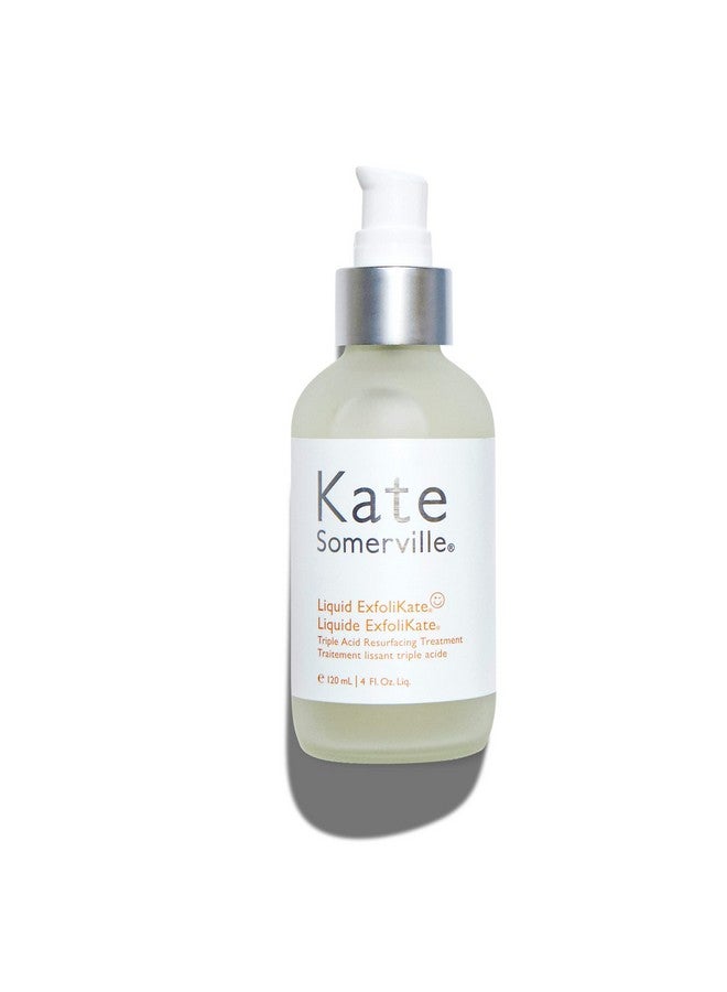 Kate Somerville Liquid ExfoliKate - Triple Acid Resurfacing Treatment - Clinically Formulated AHA Overnight Facial Exfoliator Smooths Skin and Minimizes Pores, 4 Fl Oz - Image 1