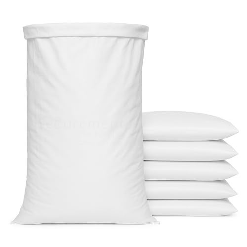 SECUREMENT Large HDPE White Storage Bags, 50 kg Capacity, Multipurpose Transport Bags (61 x 91 cm (24x36 Inches)) - Pack of 5 Bora bags - Image 1