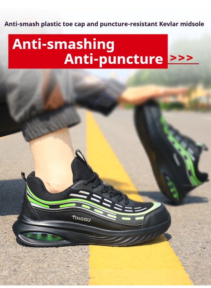 أحذية رجالية ذات أصابع فولاذية وخفيفة الوزن وآمنة ومريحة ومقاومة للثقب وأحذية عمل غير قابلة للتدمير وأحذية رياضية أنيقة. - Image 3