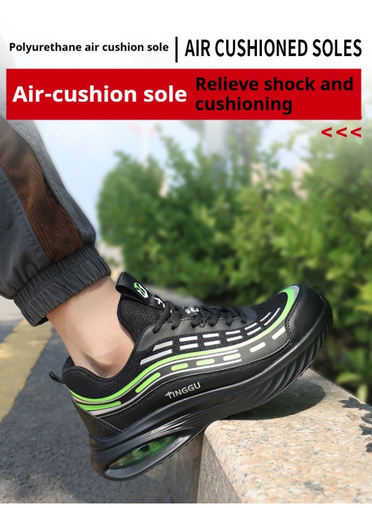 أحذية رجالية ذات أصابع فولاذية وخفيفة الوزن وآمنة ومريحة ومقاومة للثقب وأحذية عمل غير قابلة للتدمير وأحذية رياضية أنيقة. - Image 4