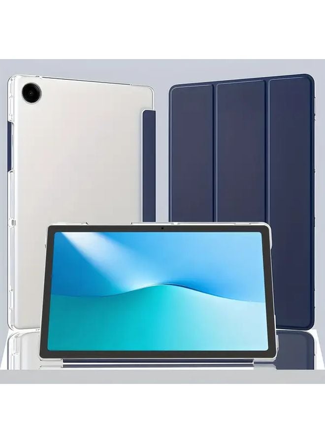 Navy Blue Triple Fold Smart Case For Samsung Galaxy Tab A A6 10 1 T580 T585 Protective Cover - Image 3