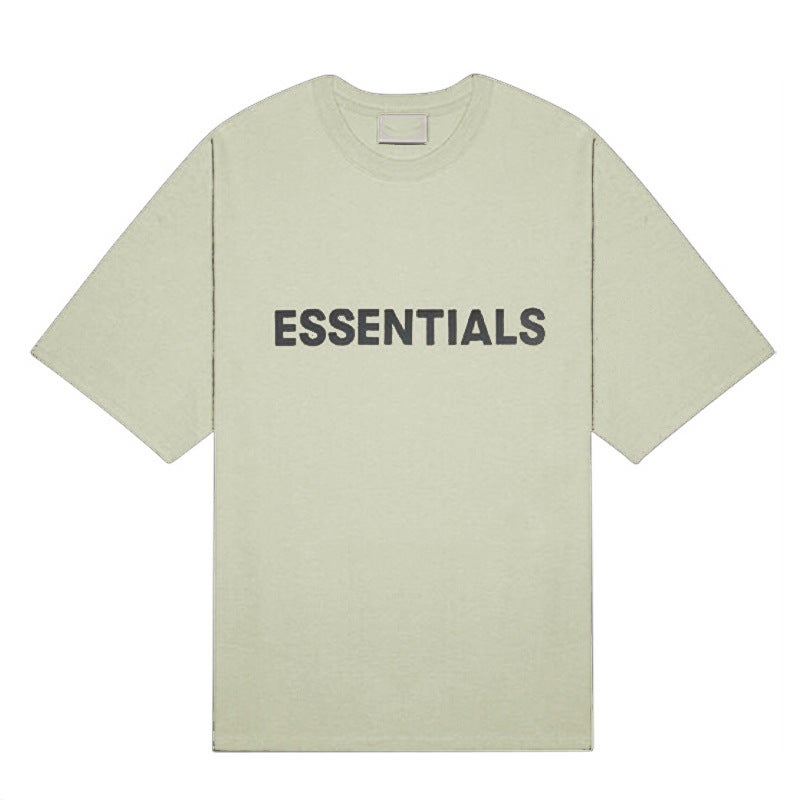 2020SS Short Sleeve FOG Duplex ESSENTIALS Street Trendy Brand All Cotton High Weight T-shirt Cross Border Hot Sale Mustard Green