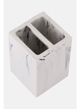 AMG Marble Toothbrush Holder, White  - Image 3