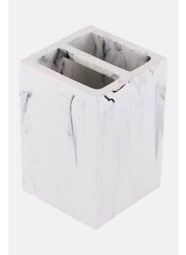 AMG Marble Toothbrush Holder, White  - Image 2