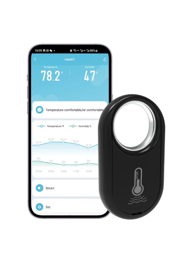 Smart Temperature and Humidity Sensor Effortlessly Stay Informed About Home or Office Environment with Unmatched Precision - Image 1