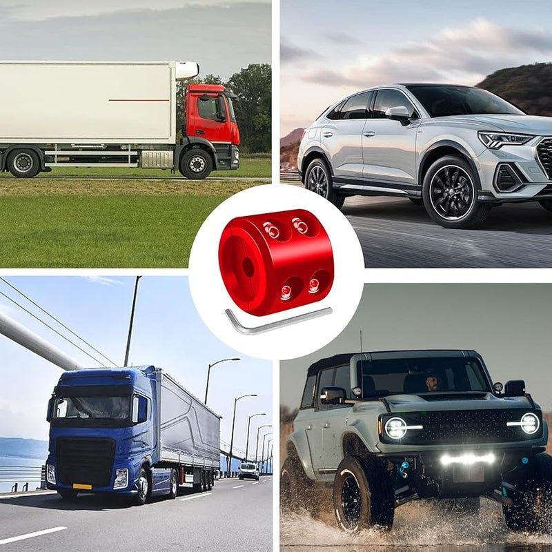 Red Winch Cable Stopper Rubber Protector Synthetic Rope Hook For ATV Car Modification - Image 5