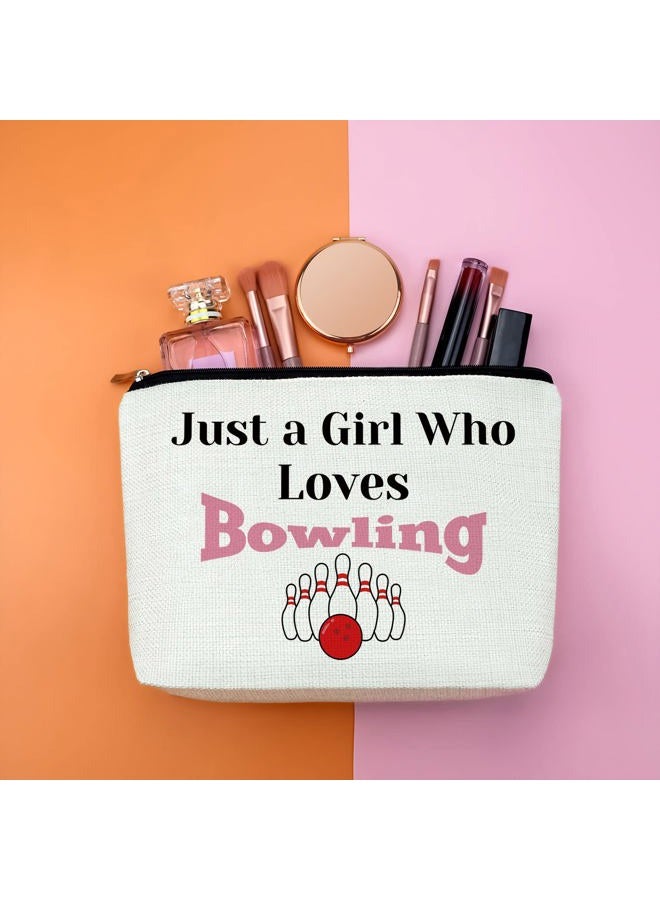 Gfhzdmf Bowling Lover Makeup Bag for Women - Club Themed Cosmetic Bag for Bowlers, Team Mom, Player, Coach - Birthday, Christmas, Thanksgiving Gift - Image 4