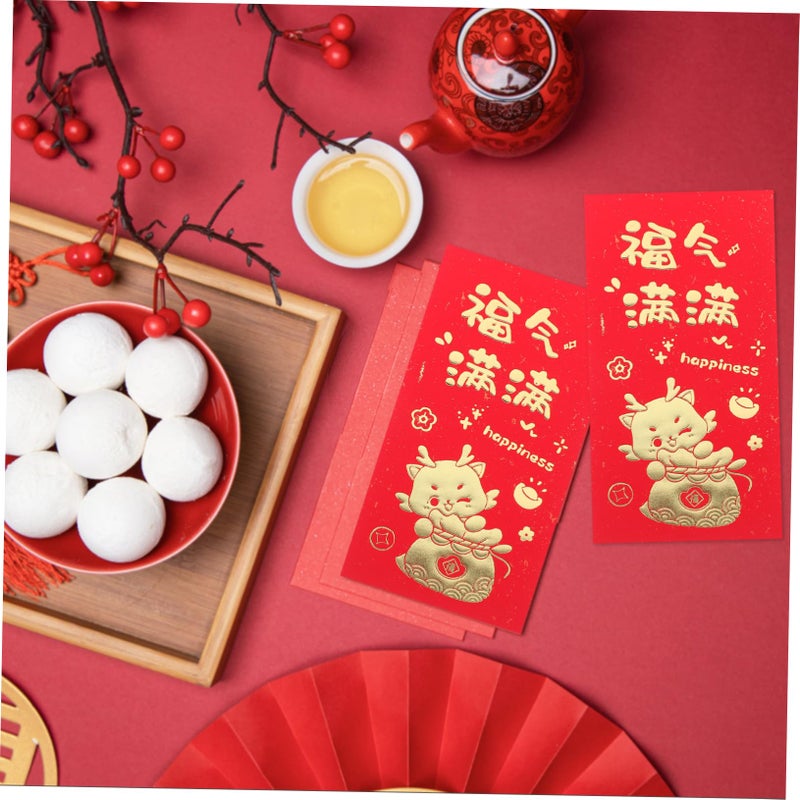 Traditional Chinese New Year Red Envelopes 18pcs Delicate Patterns for Money Gifts Festivals - Image 4