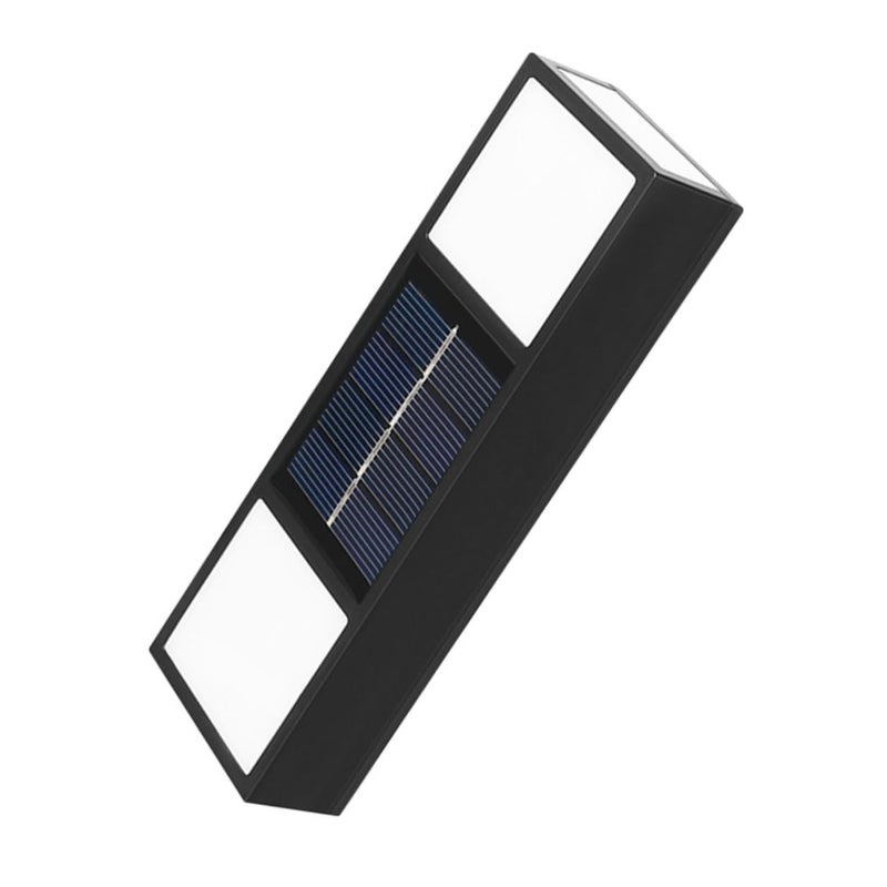 Solar Powered Outdoor Wall Light 6 LED Warm White Waterproof Garden Patio Fence Lighting - Image 2