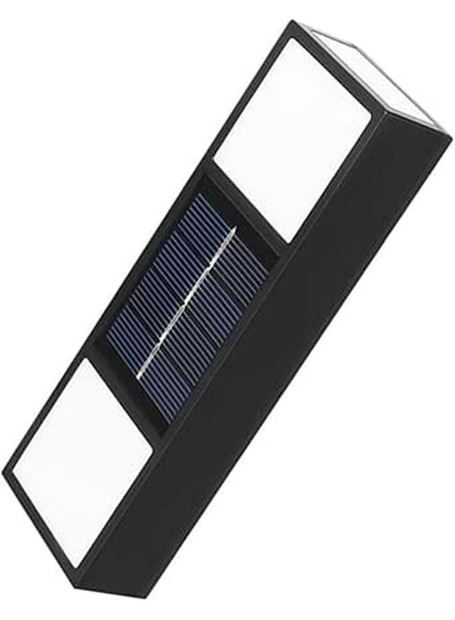 Solar Powered Outdoor Wall Light 6 LED Warm White Waterproof Garden Patio Fence Lighting - Image 1