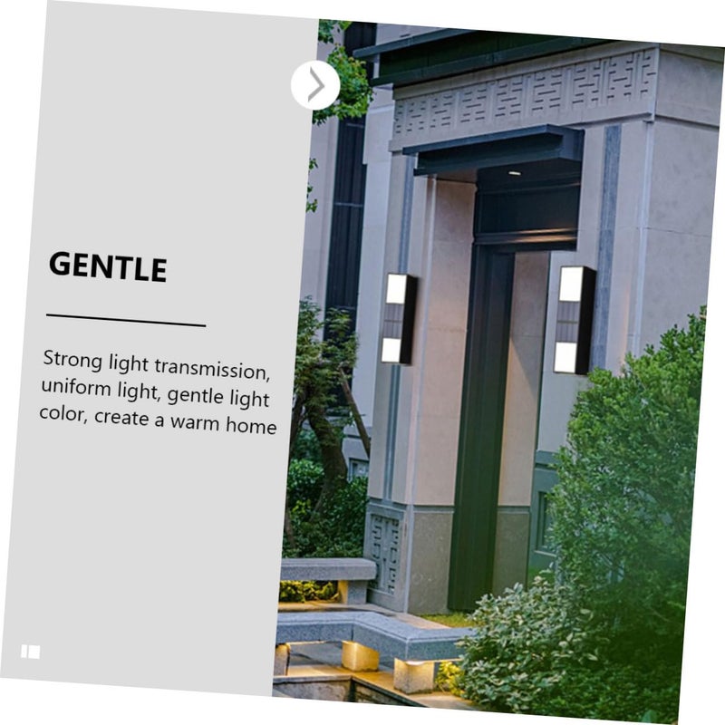 Solar Powered Outdoor Wall Light 6 LED Warm White Waterproof Garden Patio Fence Lighting - Image 5