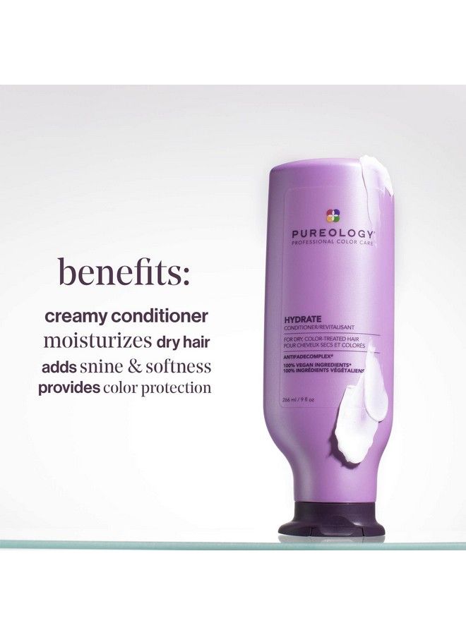 PUREOLOGY بلسم مرطب للشعر؛ للشعر الجاف المتوسط إلى الكثيف المعالج بالألوان؛ خالٍ من الكبريتات؛ نباتي - Image 3