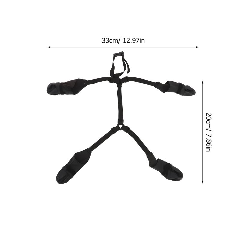 Dog Boots Non- Dog Shoes With Adjustable Straps Winter Snow Dog For Outdoor Hiking Small Medium Dogs - Image 4