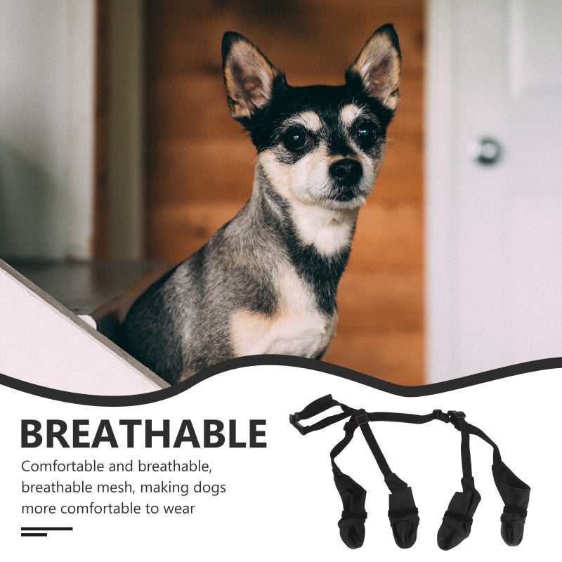 Dog Boots Non- Dog Shoes With Adjustable Straps Winter Snow Dog For Outdoor Hiking Small Medium Dogs - Image 5