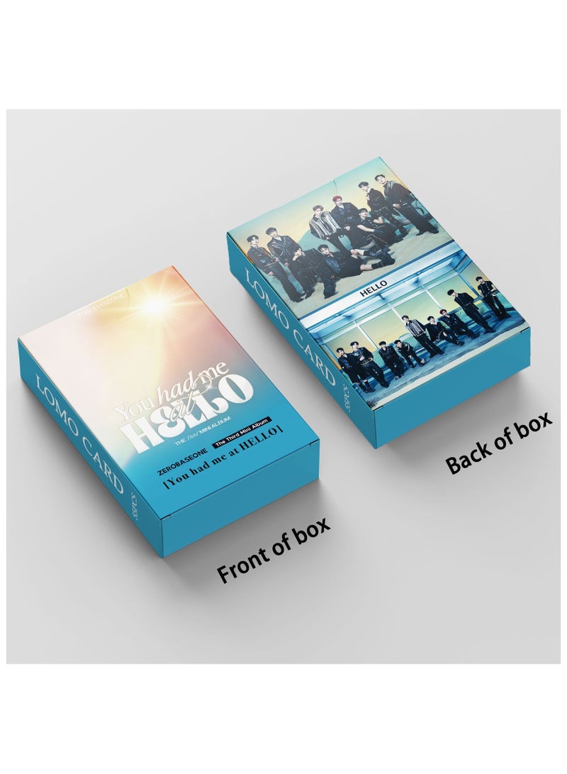 55Pcs ZEROBASEONE Photo Card ZB1 New Al You Had Me At Hello Lomo Card - Image 4