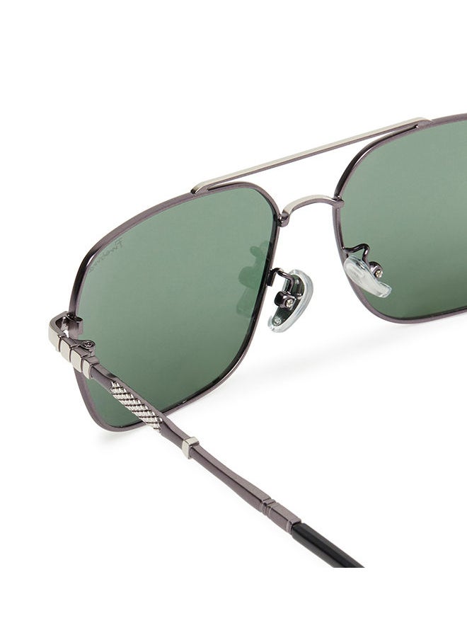 Firebird - Firebird Square Metal Polarized Sunglasses - Image 1