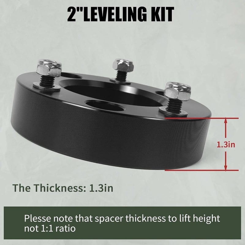 OTUAYAUTO AUTOPTIM Front Leveling Lift Kit for Ford F150, Expedition, and Mark LT - 2 Inch Strut Spacer - Image 2