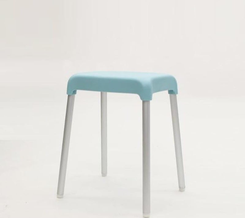 CIPLA PLAST HoYo DIY Stool | for Living Room, Bathrooms, Sitting, Home use, Kitchen | Bathing Stool | Steel Pipes | Strong and Durable Plastic Seating | 10 Inch | Blue - Image 1