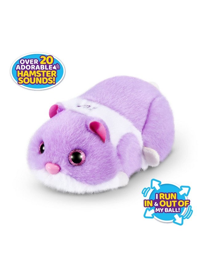 Pets Alive Hamstermania (Purple) by ZURU Hamster, Electronic Pet, 20+ Sounds Interactive, Hamster Ball Toy for Girls and Children - Image 2