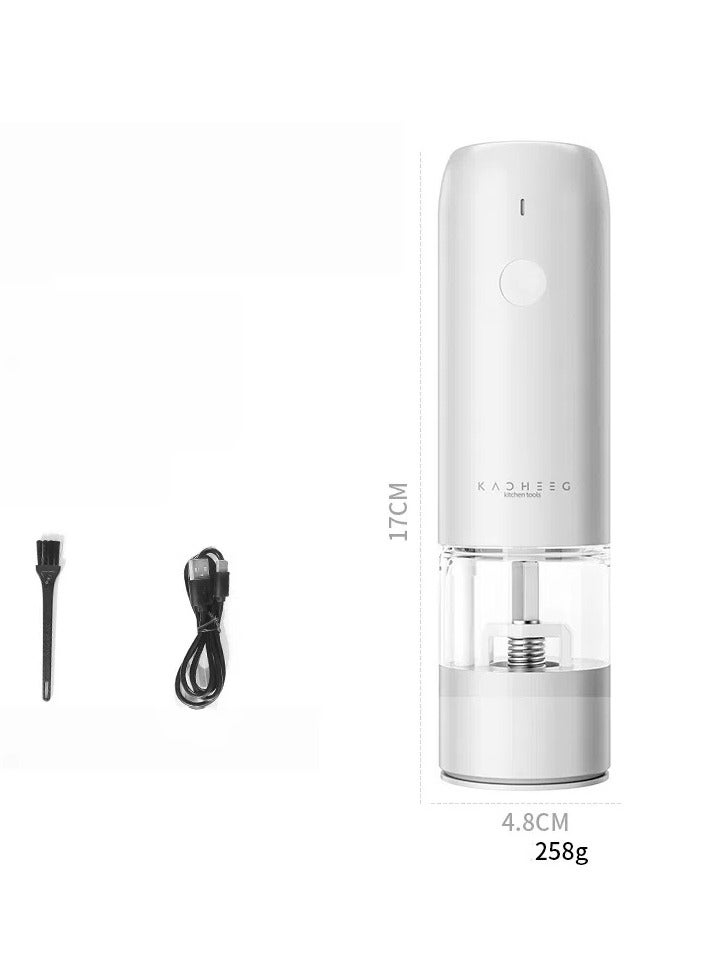 عام المطحن الكهربائي للفلفل الأسود من خلاله يمكن طحن الفلفل والملح والملح البحري في المنزل. بوتل الفلفل هذه مزودة ببدء تشغيل بالجاذبية، وهي أداة رائعة للتجفيف. - Image 4